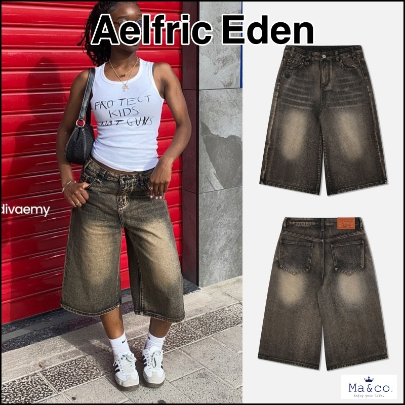 人気!!Aelfric Eden◇VINTAGEウォッシュドロングラインショーツ