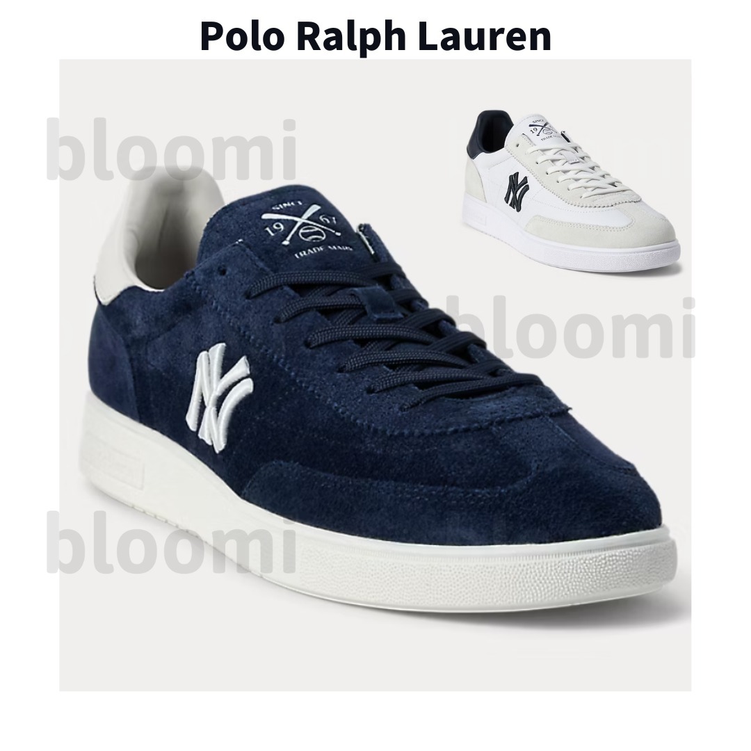 【Polo Ralph Lauren】 ヤンキースコラボ ロゴスニーカー