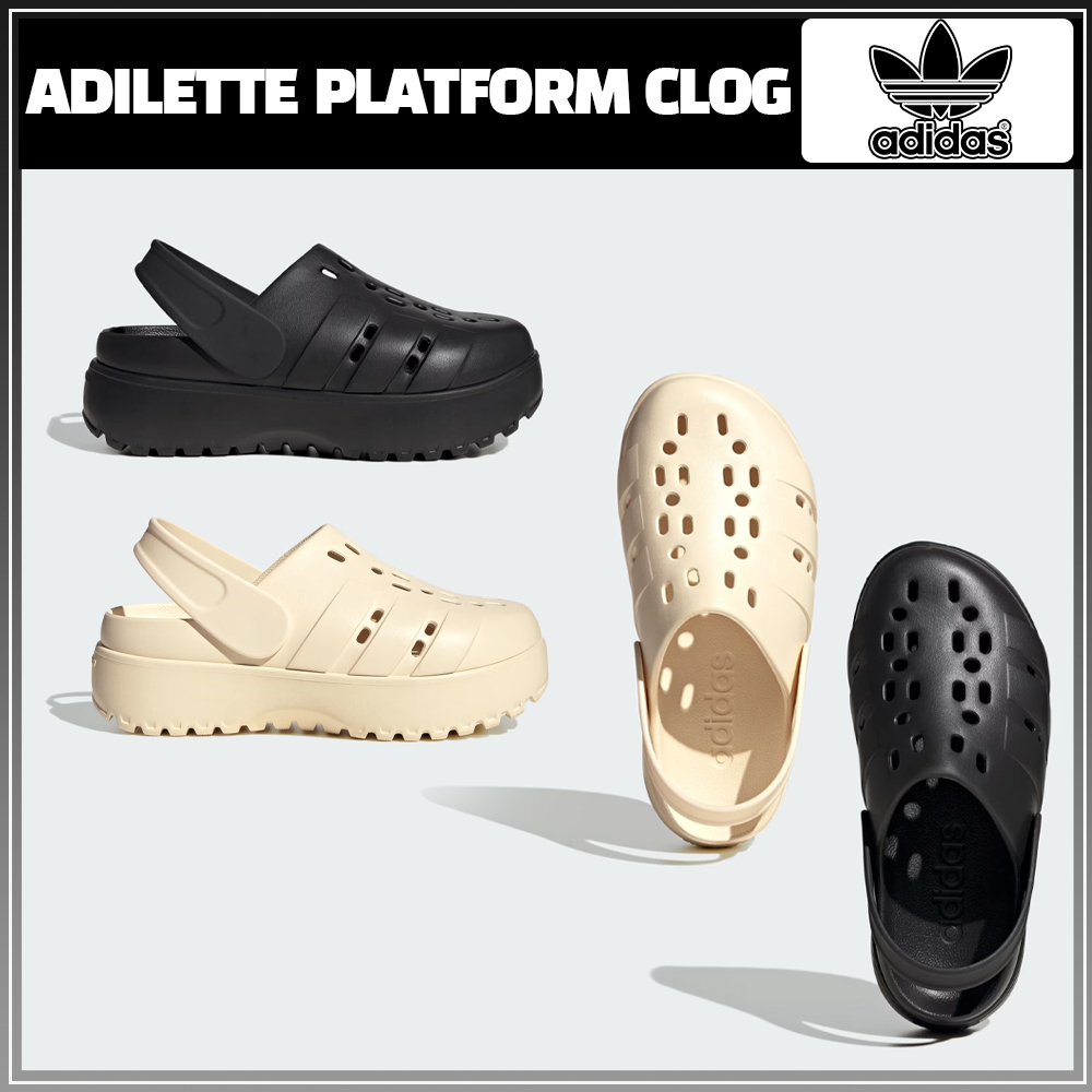 25SS新作モデル【ADIDAS】W Adilette Platform Clog★2色