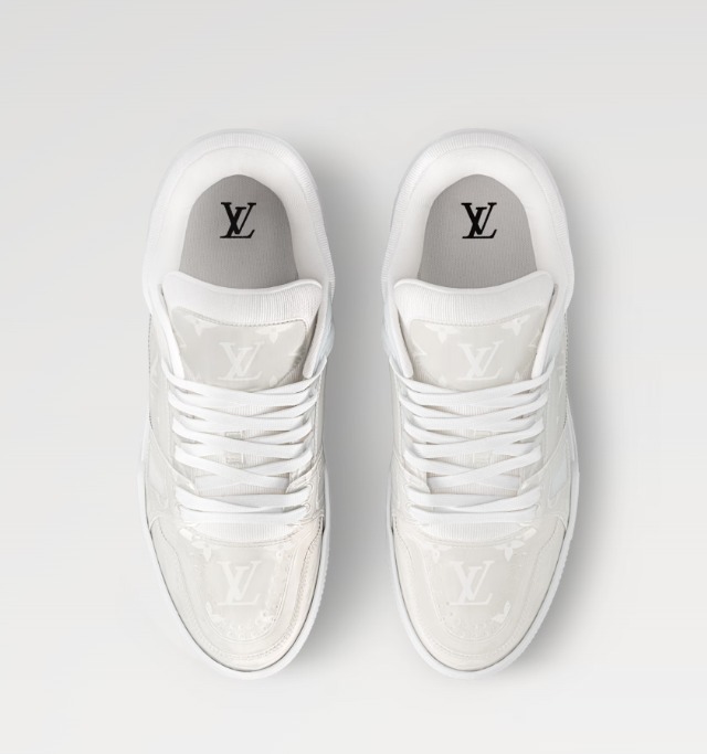Louis Vuitton《LVトレイナー スニーカー》Monogram 白 DHL 直営