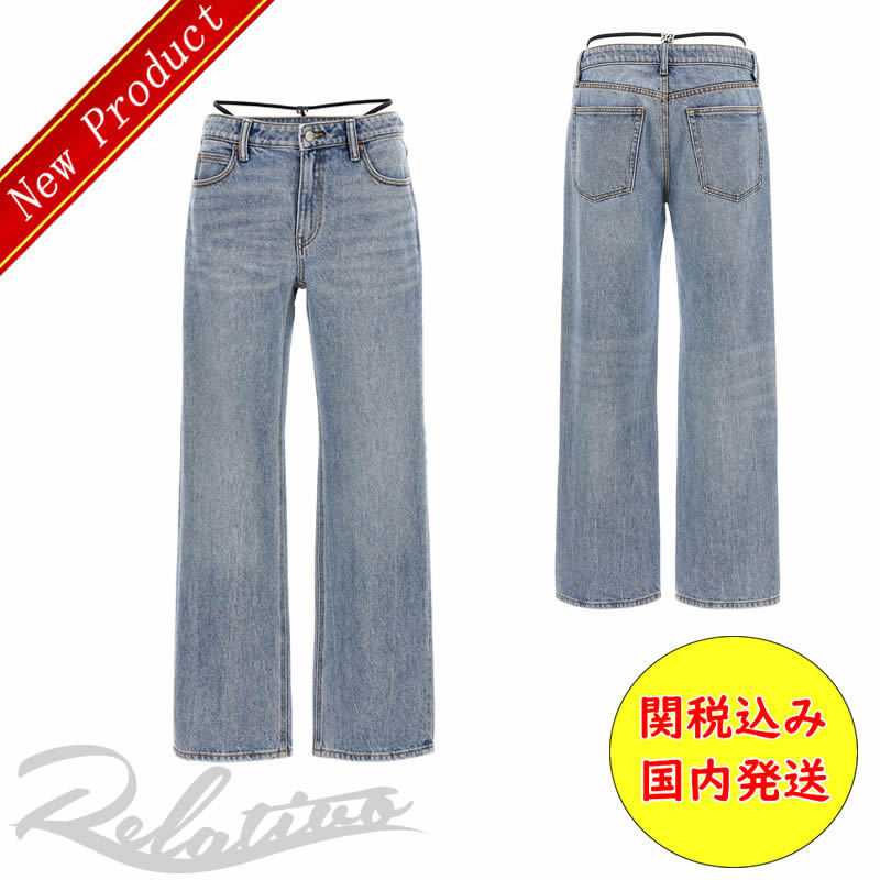★国内発送★【Alexander Wang】Prestyle Diamante Charm デニム
