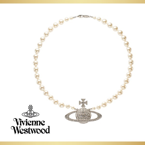 【Vivienne Westwood】MAN BAS RELIEF PEARL ネックレス