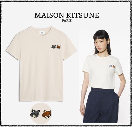 2024-25 秋冬新作  バイカラー MAISON Tシャツ・カットソー KITSUNE(メゾンキツネ) Tシャツ(半袖/袖なし)