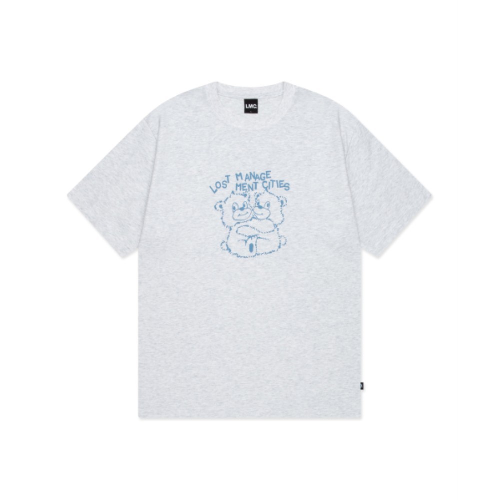 ■LMC■ HUG BEAR TEE light heather gray 0LM45STS303LHG