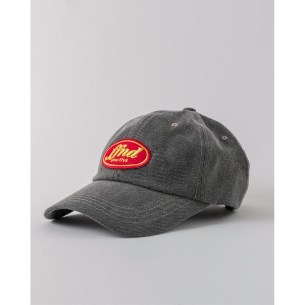 ☆HUMAN N CAT☆ Pound Vintage Wappen Ball Cap Charcoal FFOUN