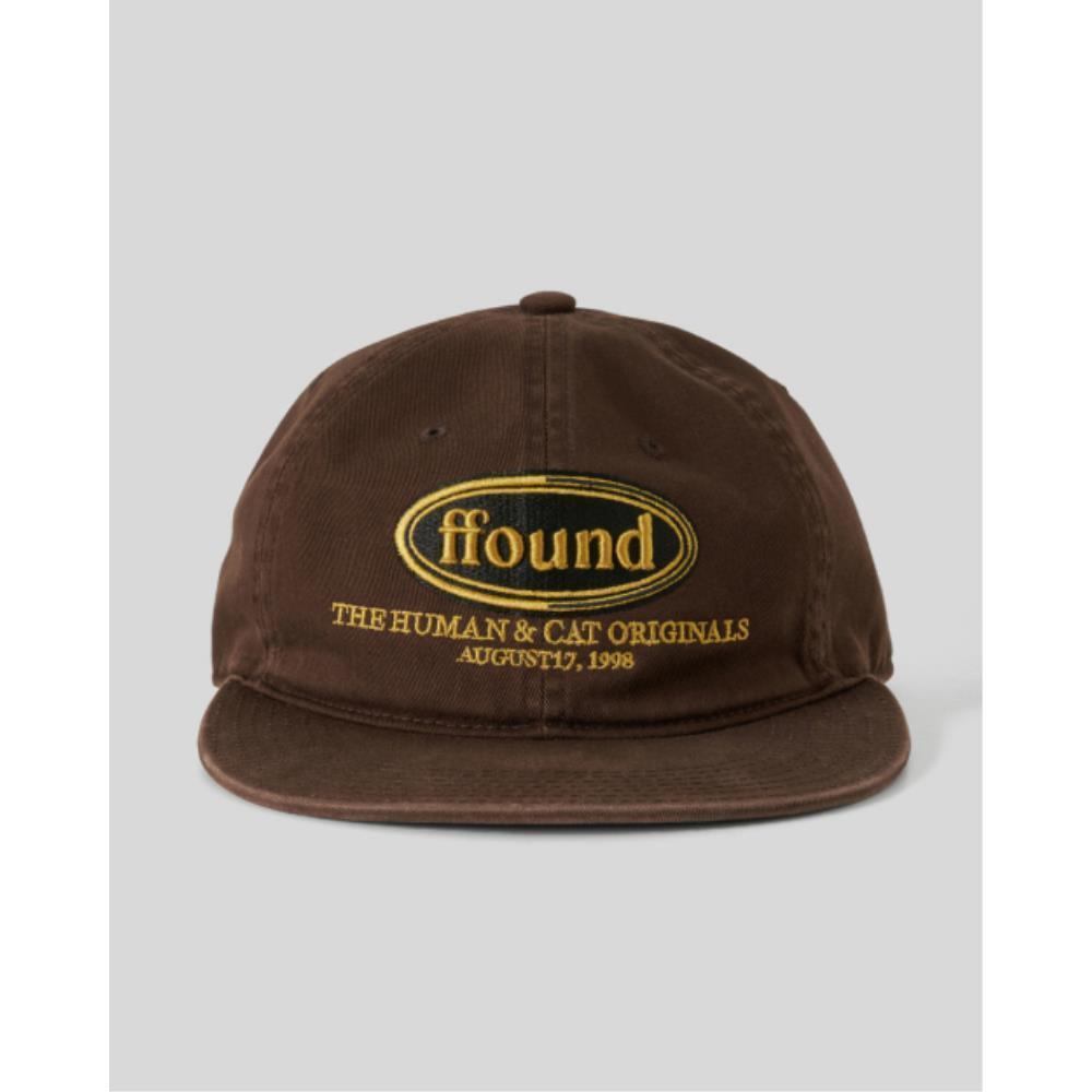☆HUMAN N CAT☆ Pound Washed Flat Brim Cap Brown FFOUND WASH