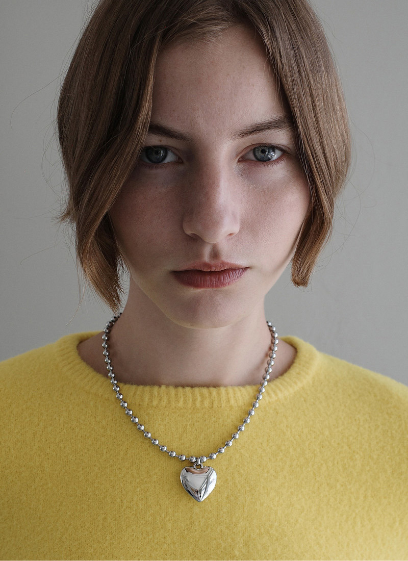 [MONDAY EDITION] heart ball chain necklace_M ネックレス MONDAY EDITION] heart ball chain necklace_M ネックレス