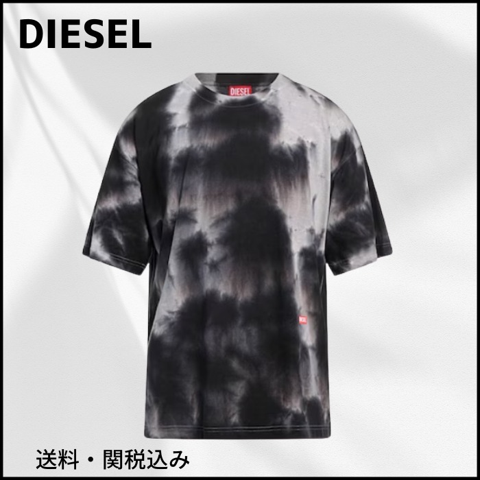 送料・関税込【DIESEL】タイダイ柄 コットン Tシャツ