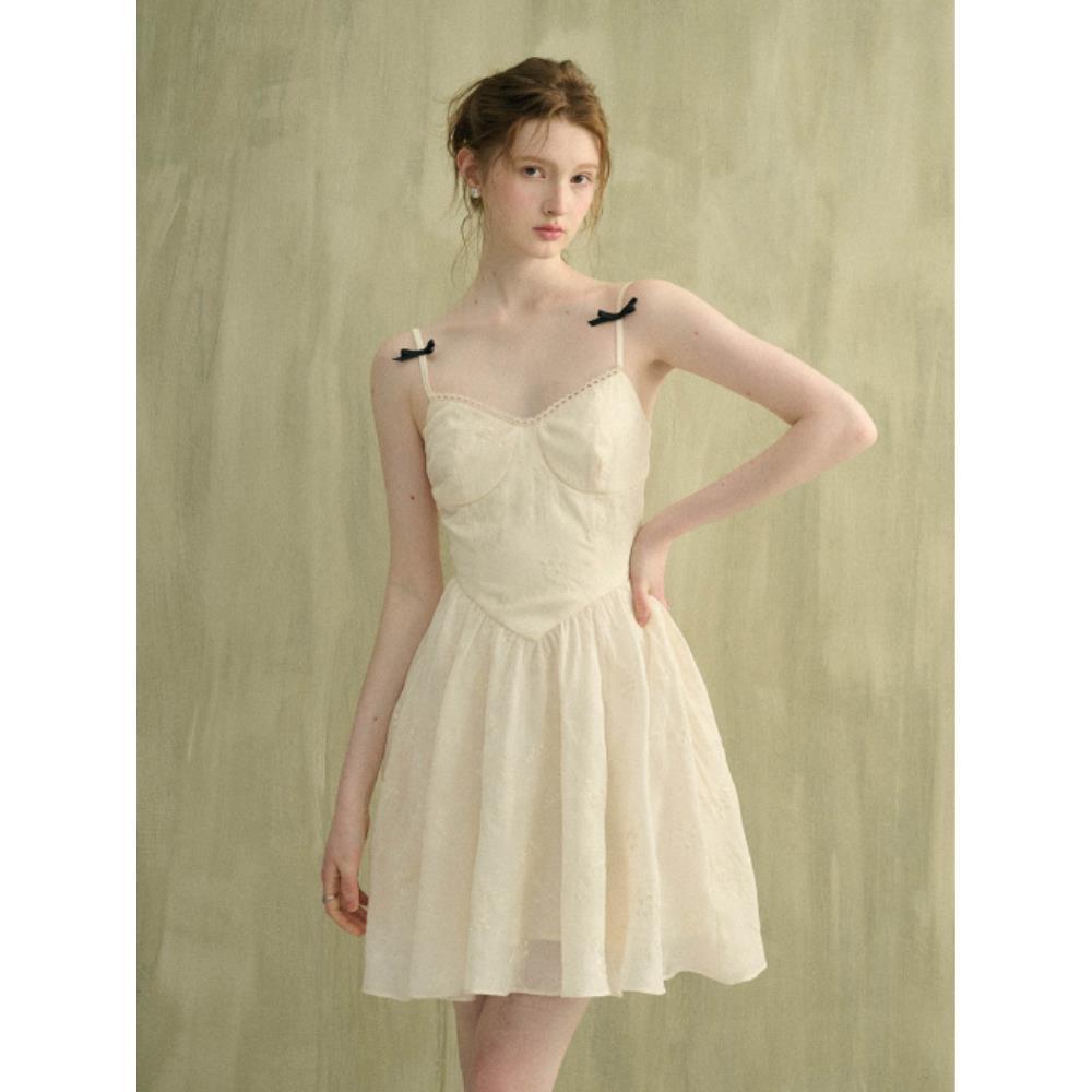◆Since Then◆ Twin Ribbon Mini Dress
