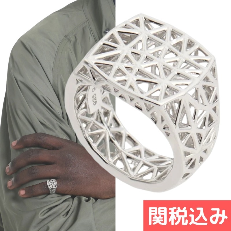 【関税送料込】Tom Wood Mesh ring メッシュリング シルバー tom woodトムウッド メッシュ リング mesh ring 60 メンズ