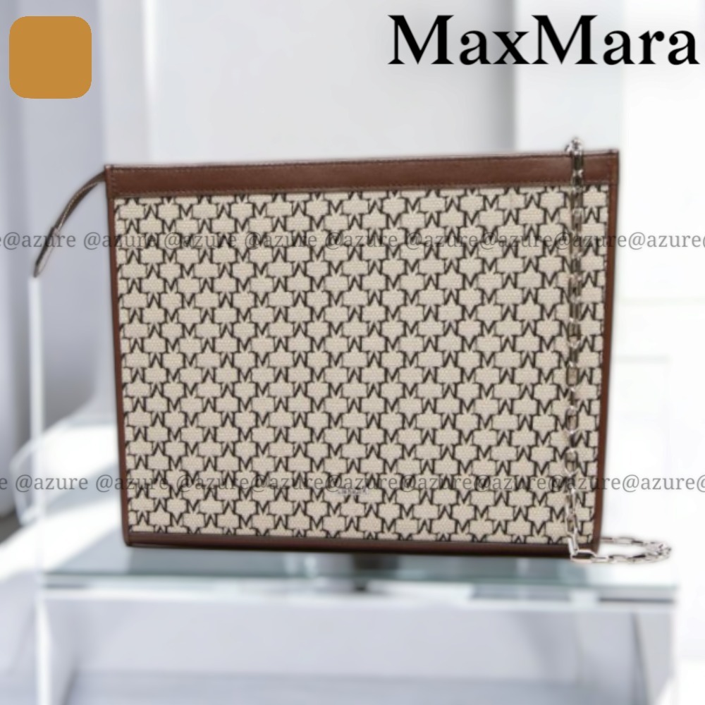 直営♪MaxMara Accessori ミディアム ジャカード封筒 MMTROUSSEM