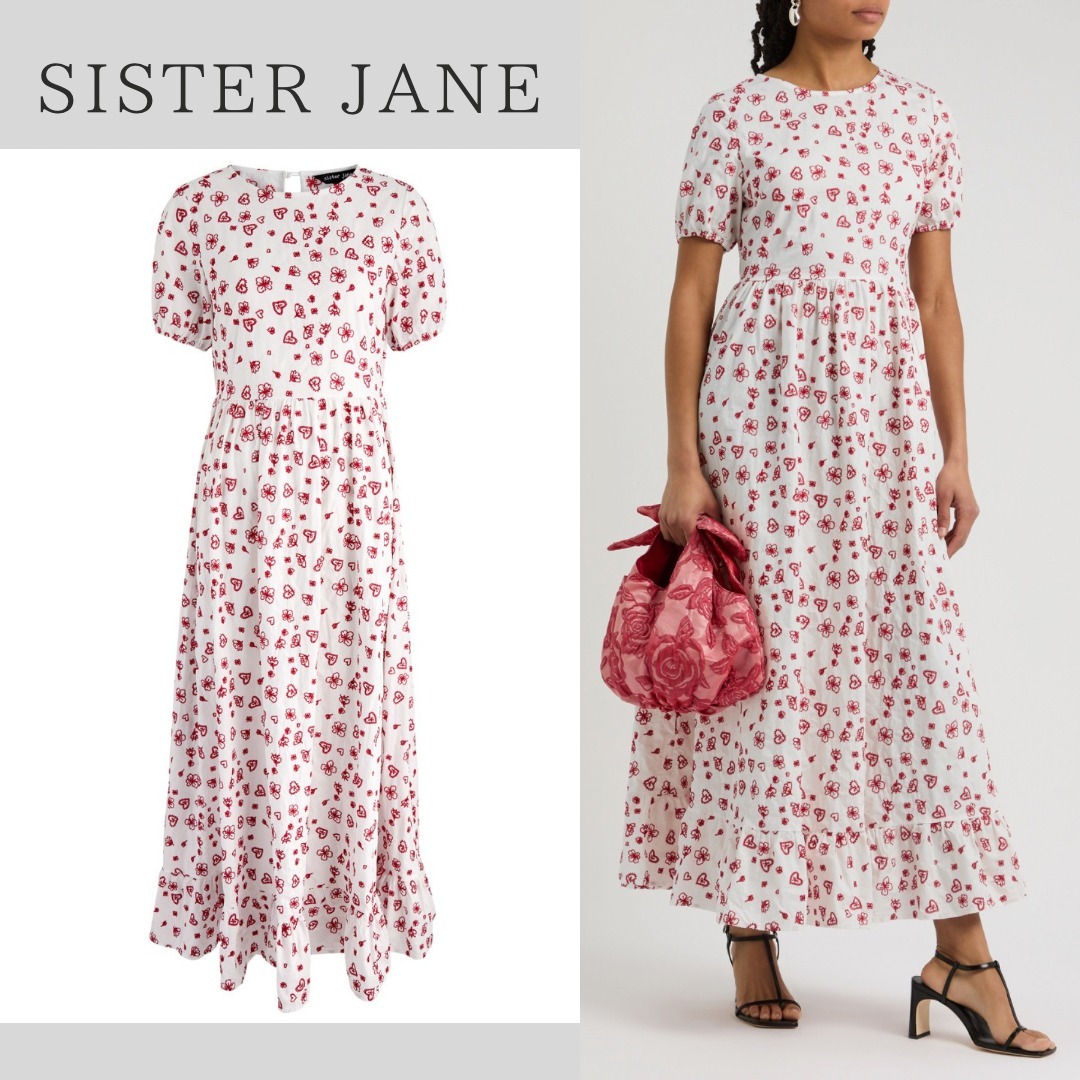 【英国発Sister Jane】Doodle Bloom embroidered cotton dress