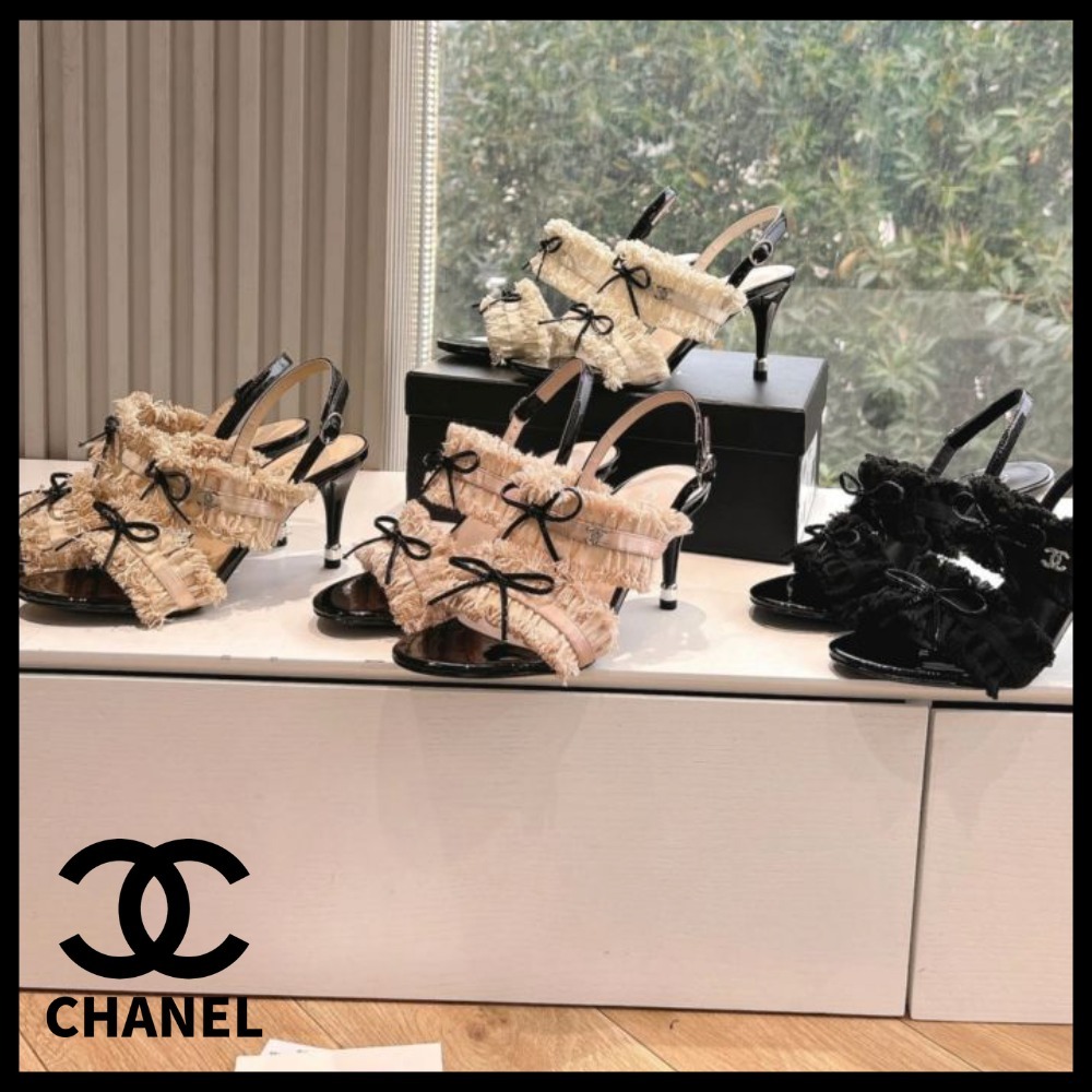 【CHANEL】大人フェミニン★25ss リボン サンダル