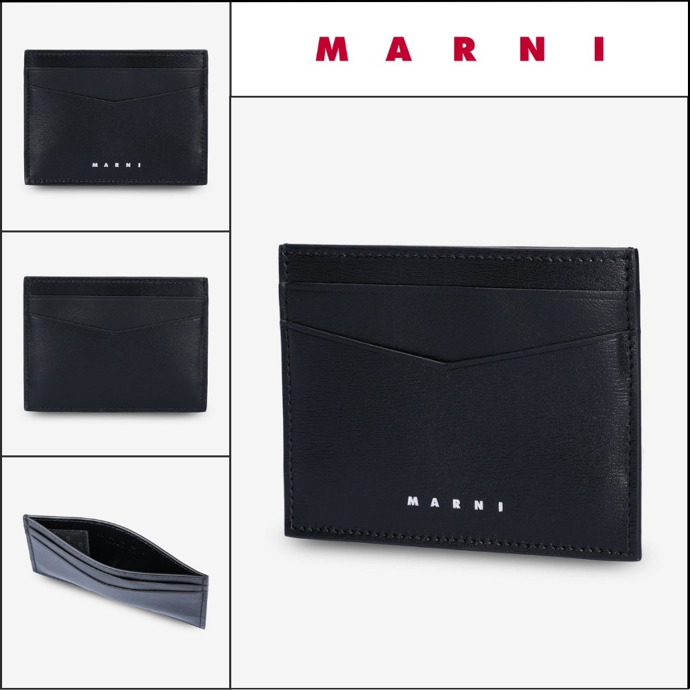 【MARNI】ロゴ カードホルダー - ブラック