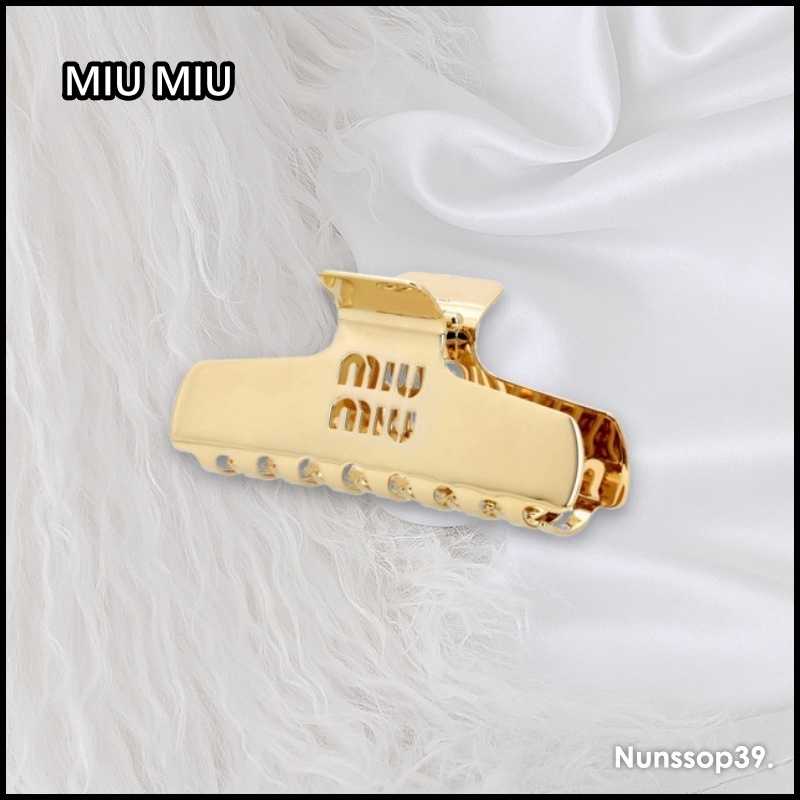 《MIU MIU》 ロゴ ヘアクリップ