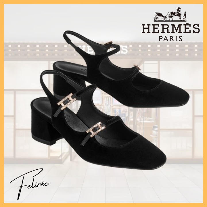 《おしゃれ上級者!》HERMES パンプス ジャッキー Jackie 50