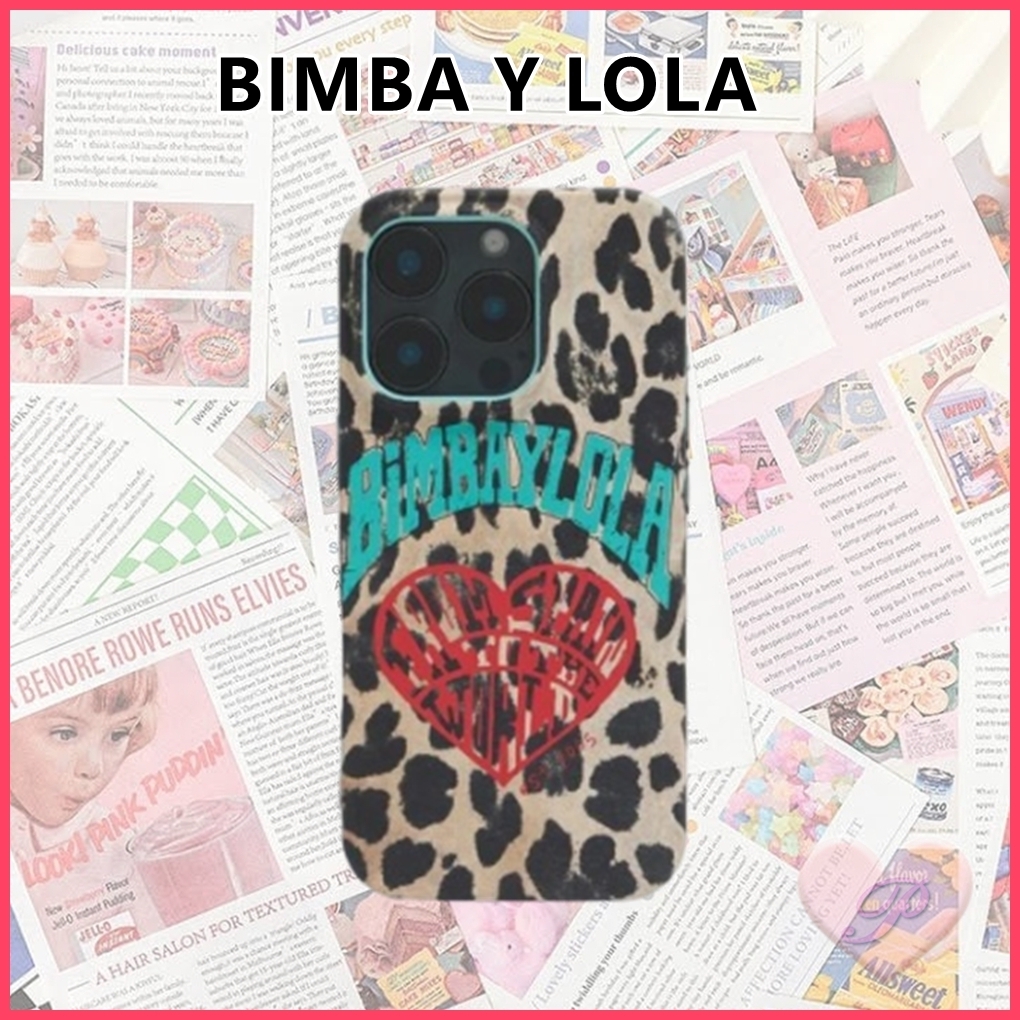 【BIMBA Y LOLA】レオパ柄スマホケース/iPhone 15 Pro