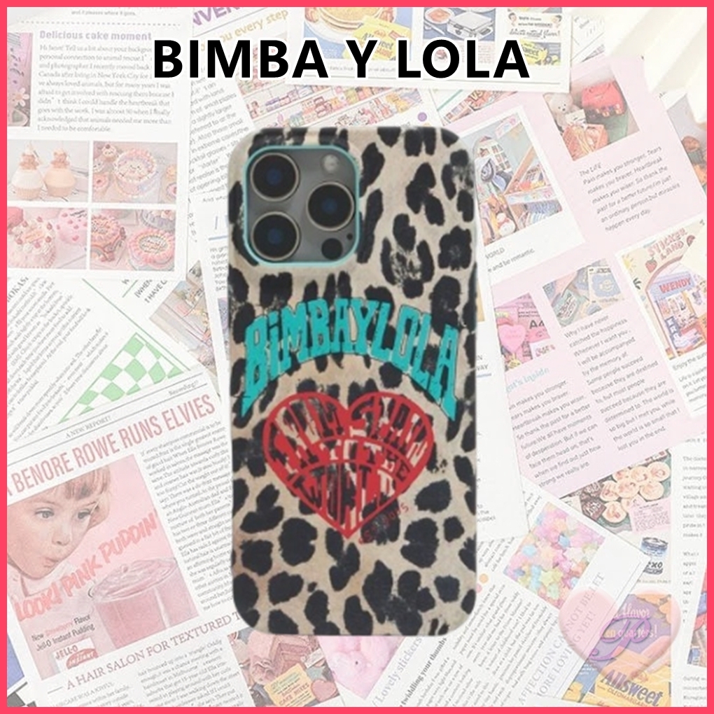 【BIMBA Y LOLA】レオパ柄スマホケース/iPhone 15 Pro Max