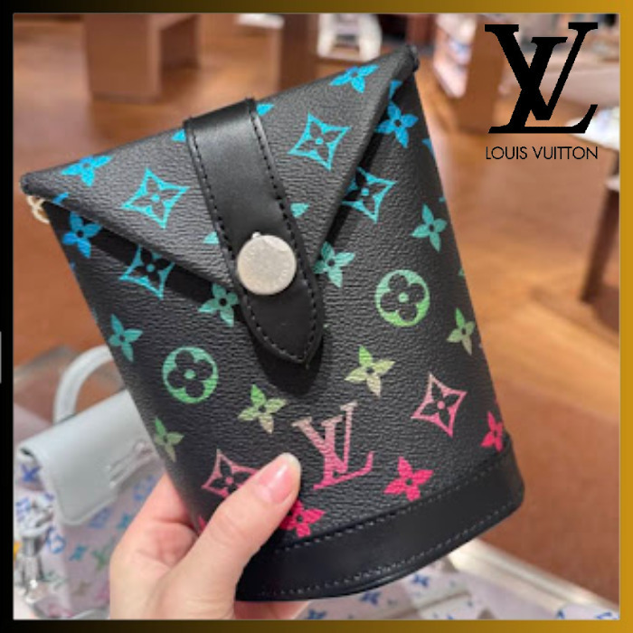 【カラフルグラデ モノグラム/黒】Louis Vuitton ENVELOPEポーチ