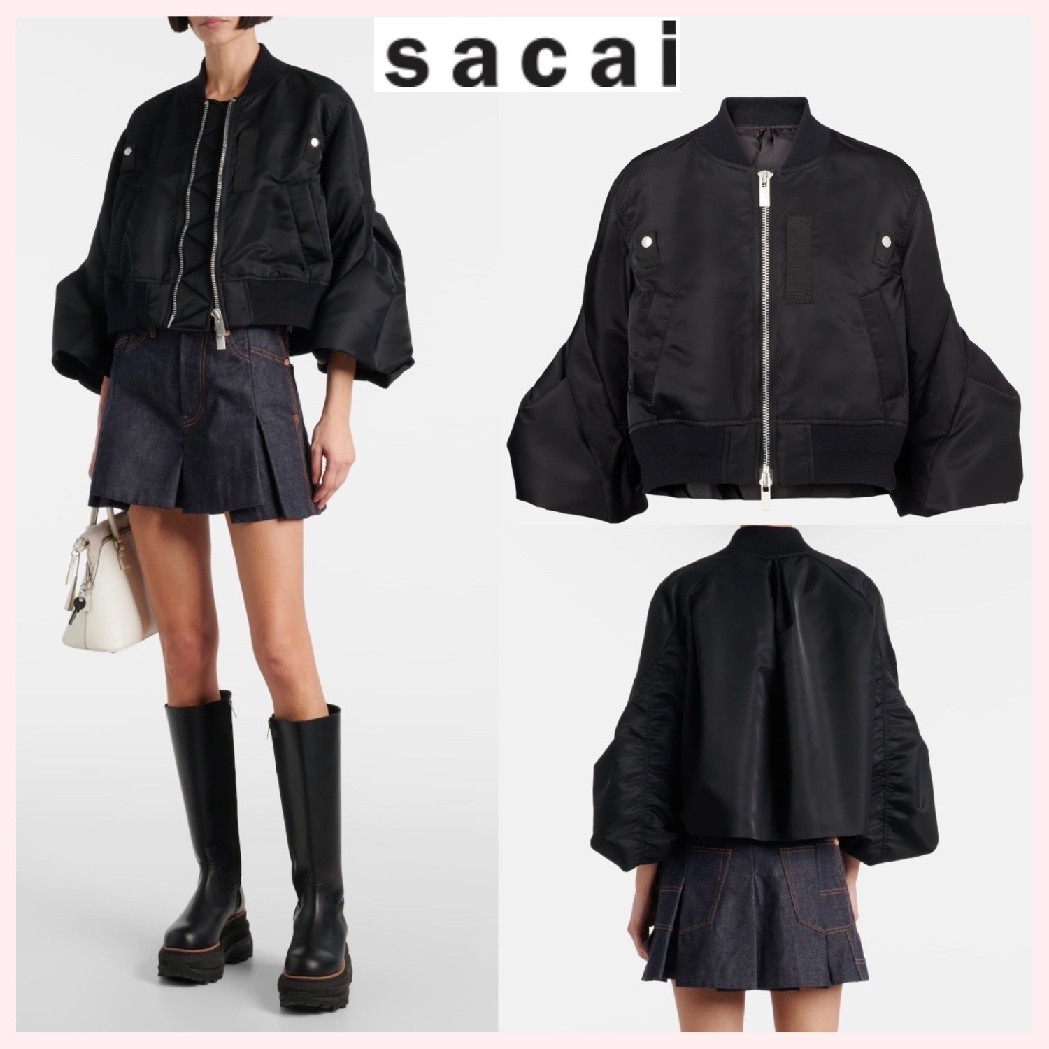 ★sacai★関税込♪日本未入荷♪Nylon Twill ボンバージャケット