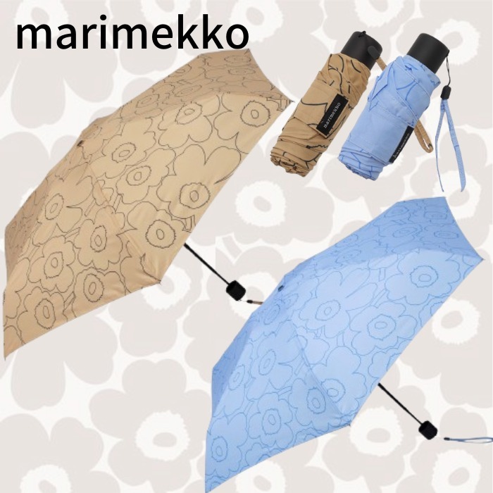 人気【マリメッコ】 Mini Manual Piirto Unikko 折りたたみ傘