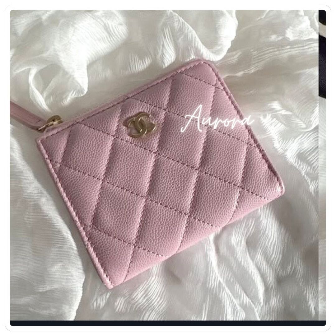 話題♡_ピンク_CHANEL_フラグメント_財布_カード_コイン