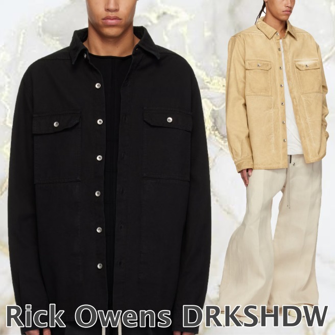 【Rick Owens DRKSHDW】Hollywood オーガニックコットン シャツ