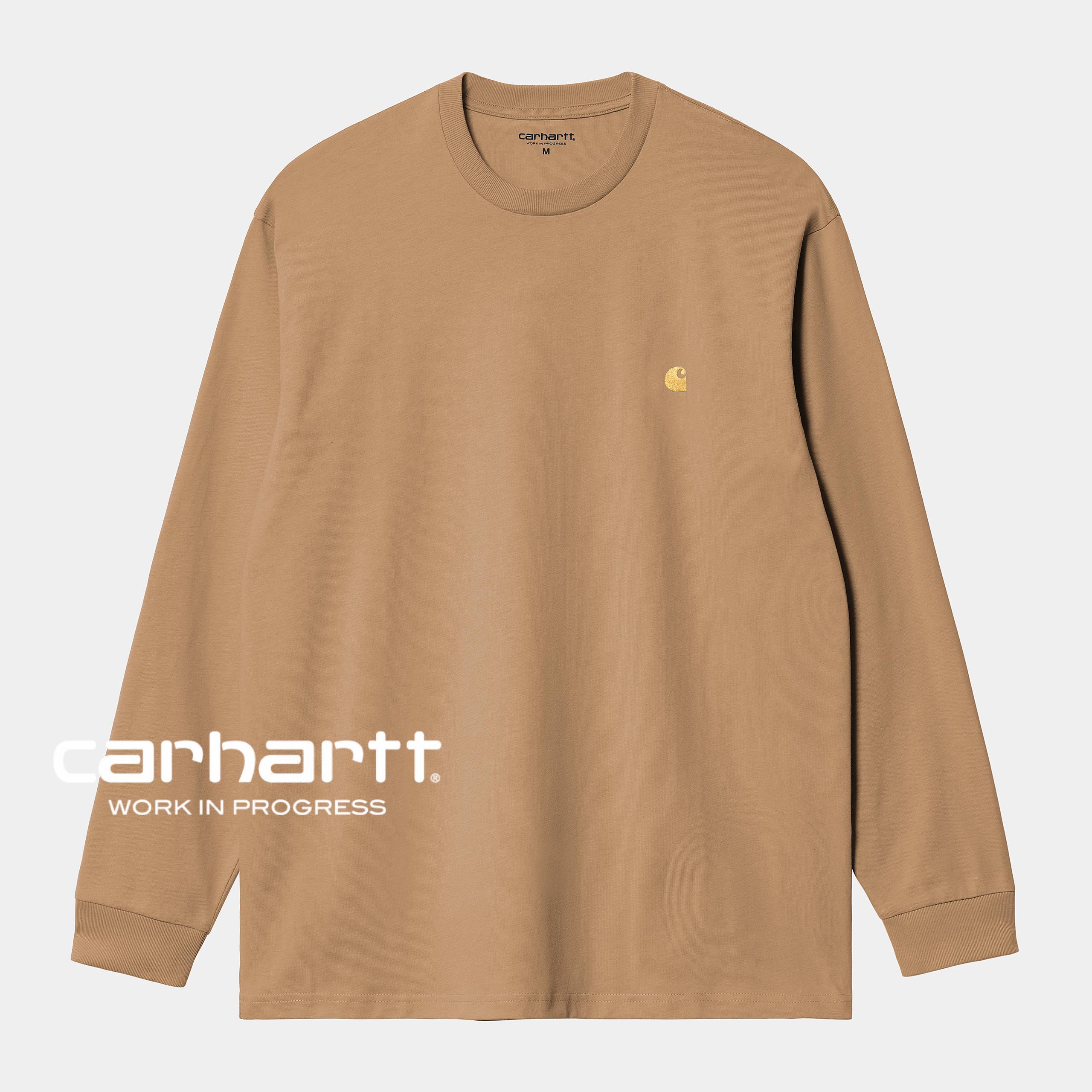 ★ドイツ発*carhartt WIP*新作*Chase 長袖Tシャツ/DUSTY H BROWN