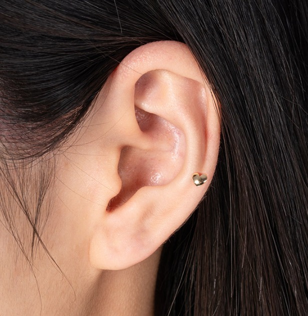 [LLOYD] 韓国☆14K GOLD☆Volume heart Piercing