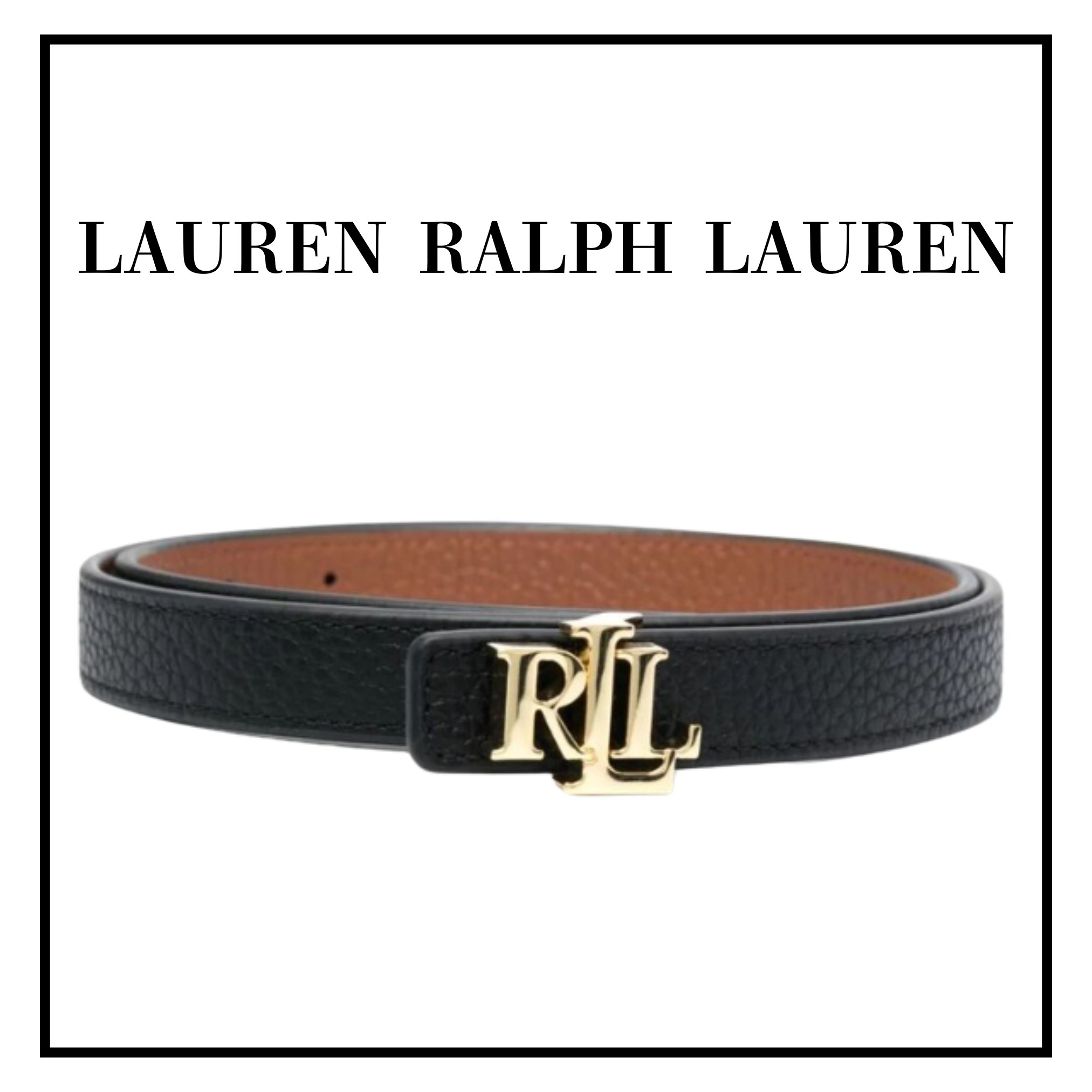【LAUREN RALPH LAUREN】ロゴ リバーシブル ベルト