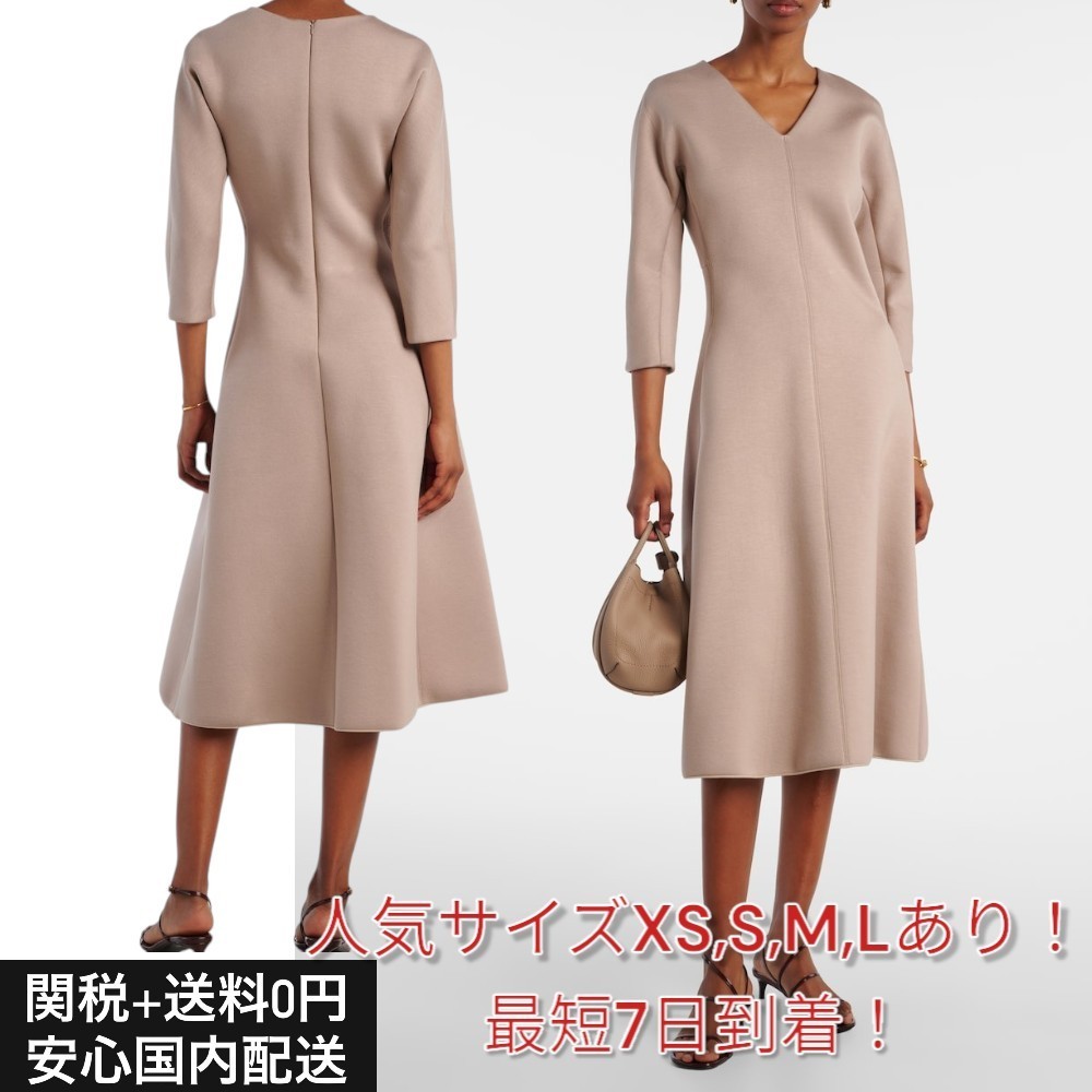 【関送無料】 S MAX MARA Midas ジャージーミディワンピース