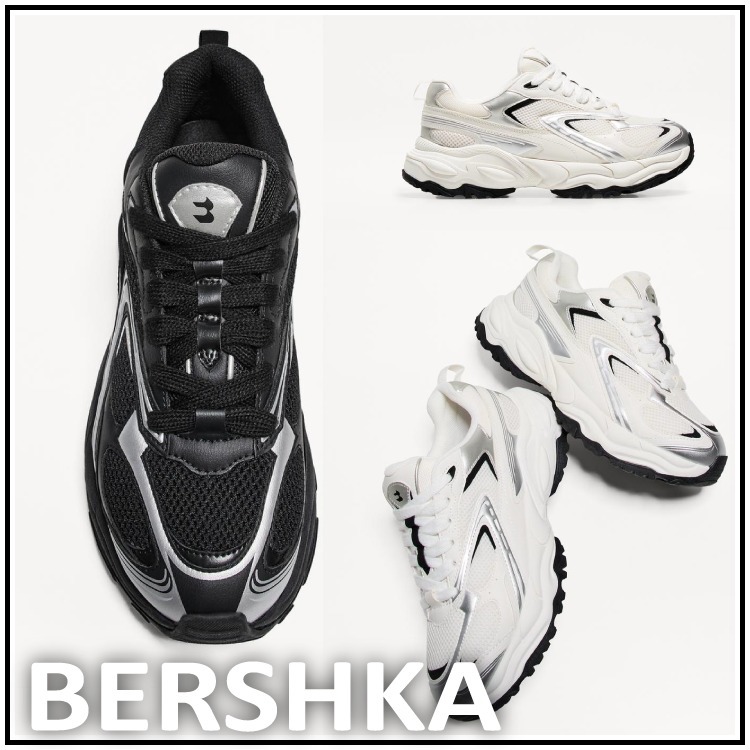 スペイン発 ☆ Bershka ♪ メンズ マルチピース スニーカー