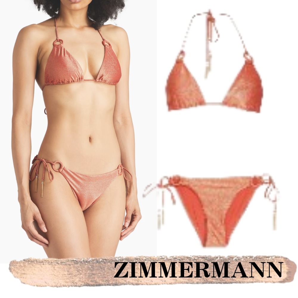 ZIMMERMANN☆関税込み☆トライアングルビキニ メタリック