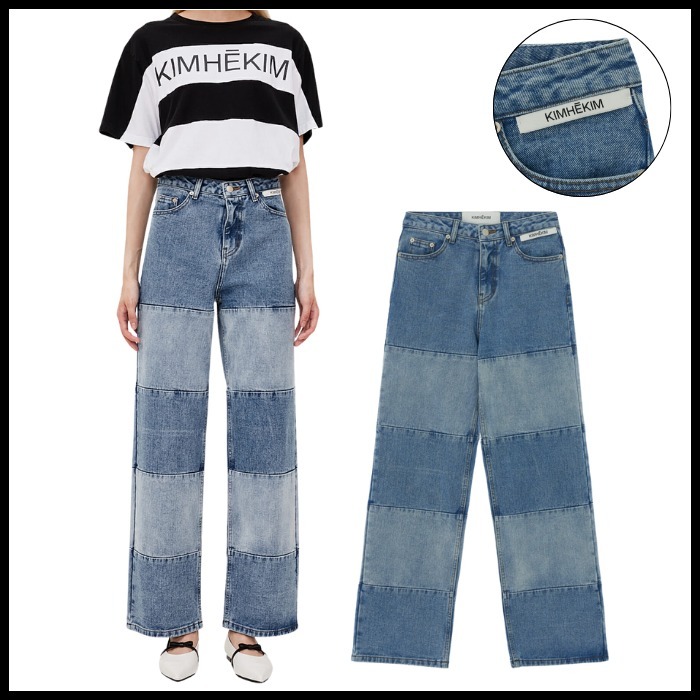 ☆BICOLOR STRAIGHT LEG JEANS/KIMHEKIM☆