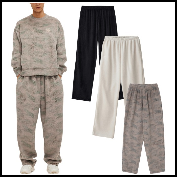 ☆NEO COIN LOGO EMBROIDERED BRUSHED LOUNGE PANTS/KIMHEKIM☆