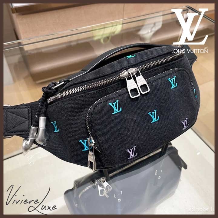 【映えるカラフル刺繍♪】Louis Vuitton バムバッグ
