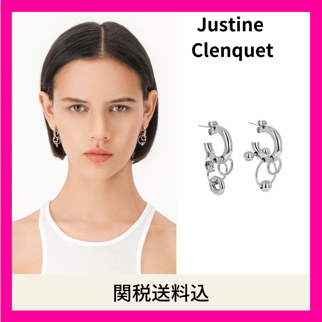 【Justine Clenquet】関税送料込★CECILIA ピアス シルバー