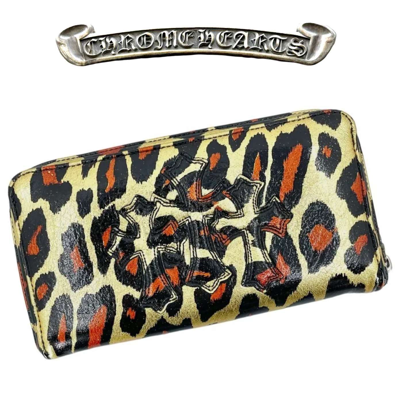 Chrome Hearts†希少品†セメタリークロス レザーウォレット