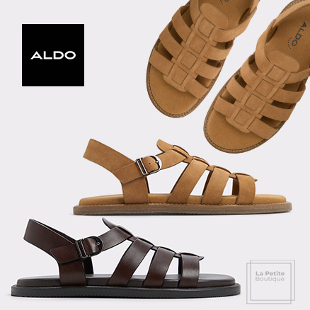 【ALDO】編み込み☆Warley☆本革・スエード〇グルカサンダル