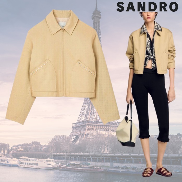 フランス発 セレカジ 春秋コーデ♪Sandro ショート ジャケット