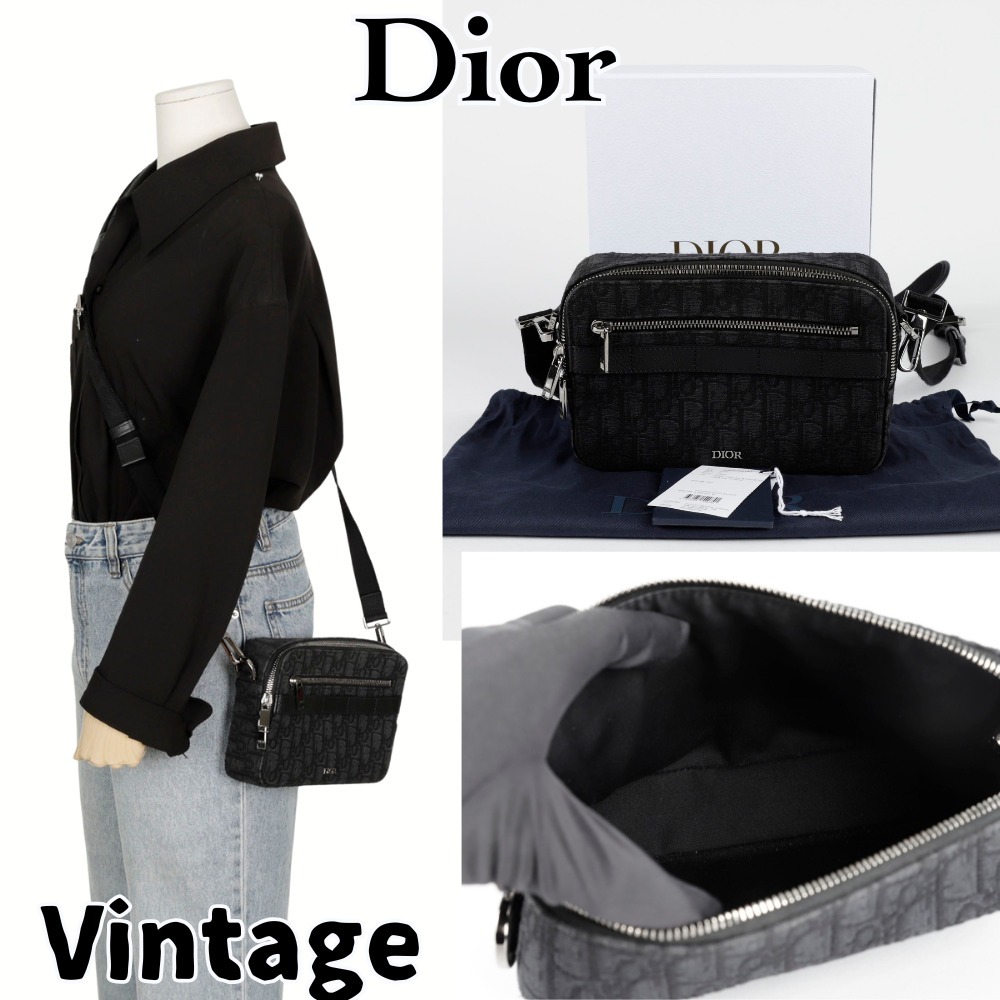 【ヴィンテージ】Rank:B☆Dior BLACK オブリック 1ESPO206YKY