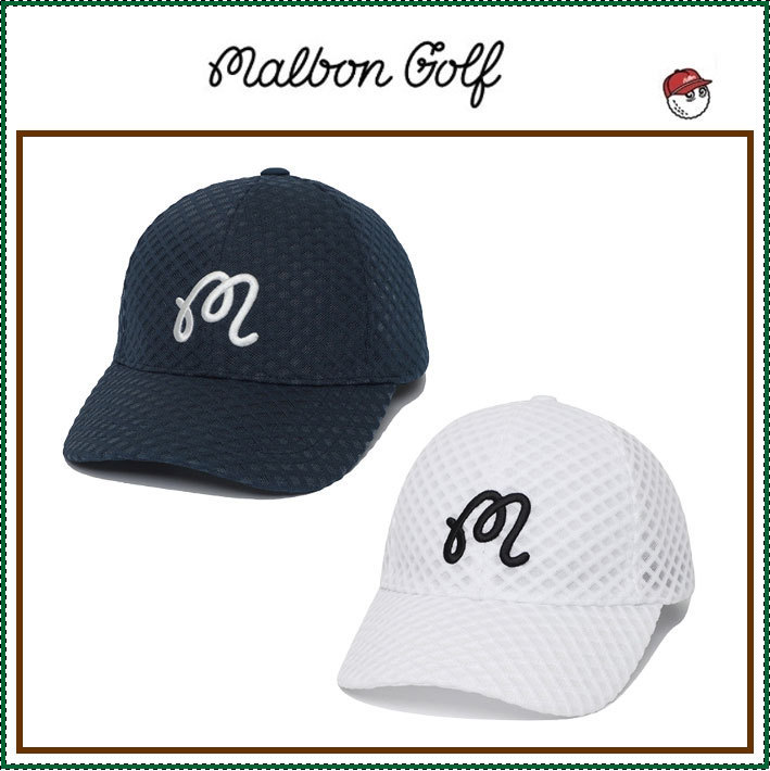 【MALBON GOLF】 Mesh Point Ball Cap / 追跡付