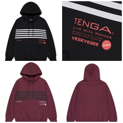 [YESEYESEE] Tenga x Y.E.S Stripe Hoodie ★フーディ