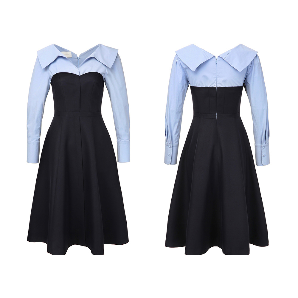 ワンピース BAU by Bride And You BELINDA Shirt layered longsleeve midi d Plan your wedding with bride and you