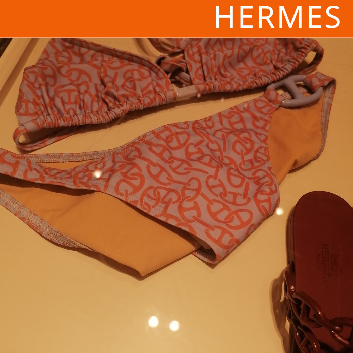 HERMES エルメス ビキニ エノラ トップ ピンク