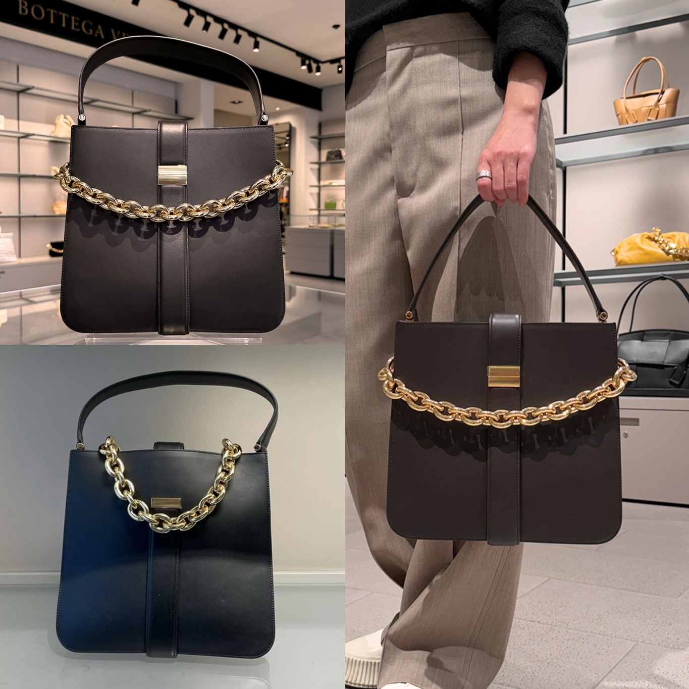 直営店☆BOTTEGA VENETA☆エレガント♪Mount チェーン バッグ