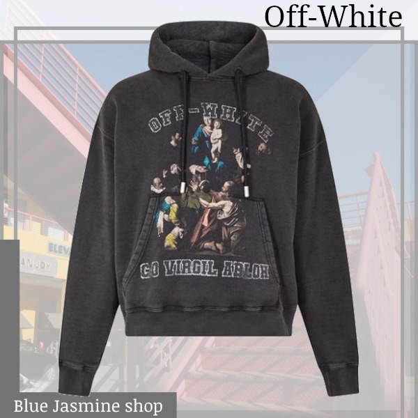 【関税無・国内発】 Off-White / Logo Hoodie / ロゴパーカー