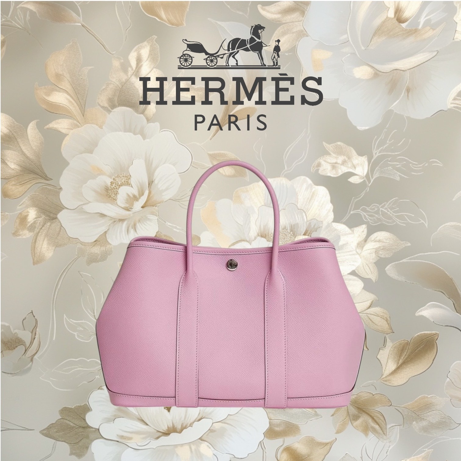 HERMES エルメス ガーデンパーティー TPM モーヴシルヴェストル