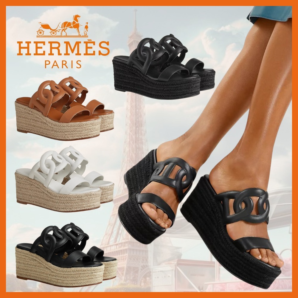 【爽やかな夏の装い♪】HERMES エスパドリーユ 《イテア》 30