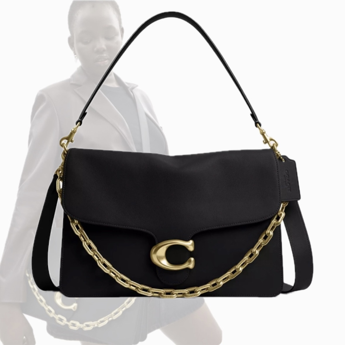 【 COACH 】 チェーン タビー ショルダー バッグ 35